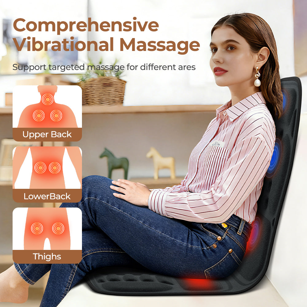 Heated Massage Cushion – Neck & Back, 9 Modes – photo 10