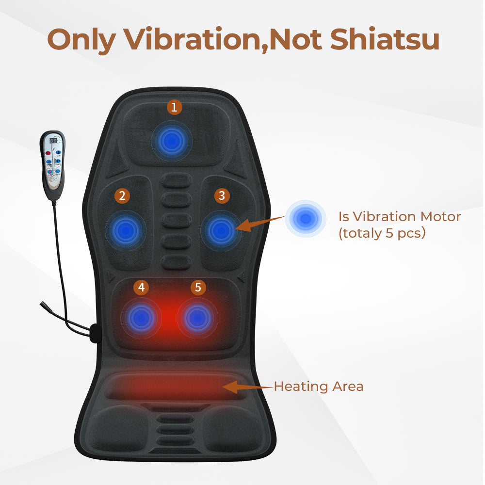 Heated Massage Cushion – Neck & Back, 9 Modes – photo 3