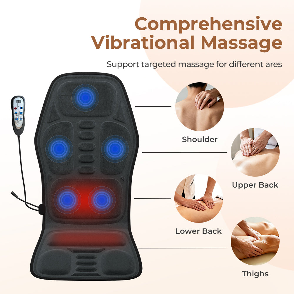 Heated Massage Cushion – Neck & Back, 9 Modes – photo 5